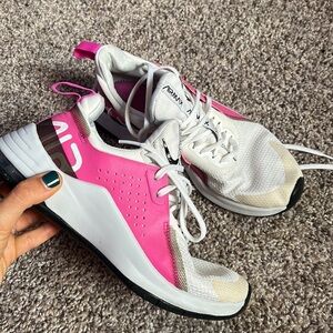 Nike airmax pink and white sneakers
